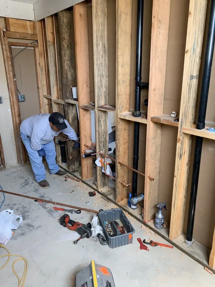 Commercial rough-in plumbing for Gas Line Repair in Southwest Canby